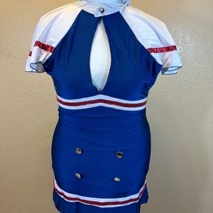 French Kiss Sailorette Costume Size Large